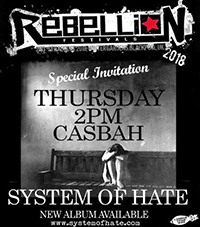 System of Hate - Rebellion Festival, Blackpool 2.8.18